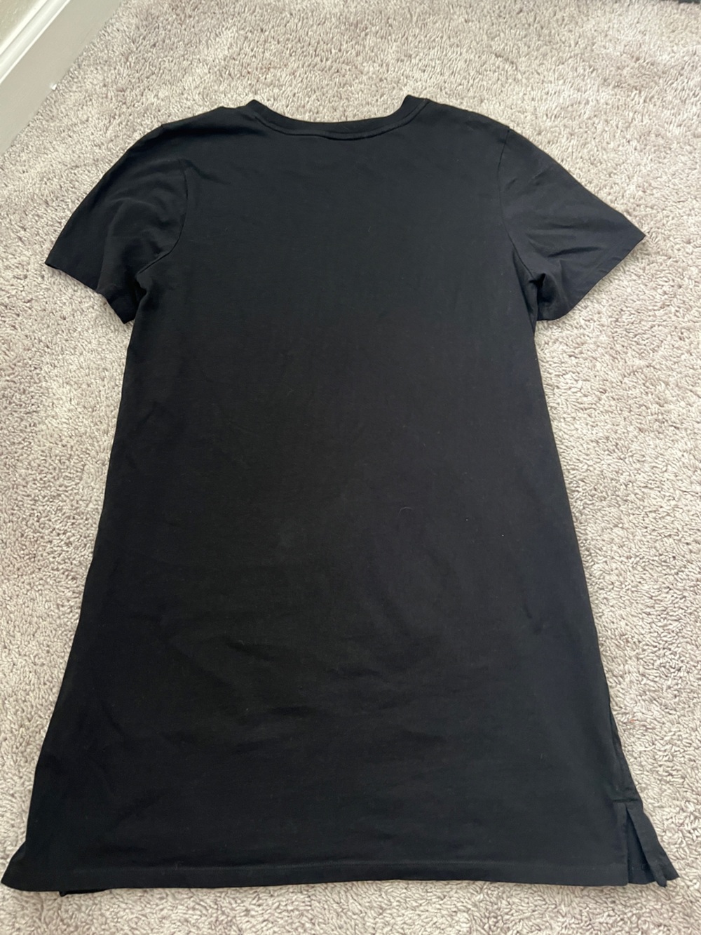 Old Navy Black Short Sleeve T-shirt dress - Picture 2 of 4